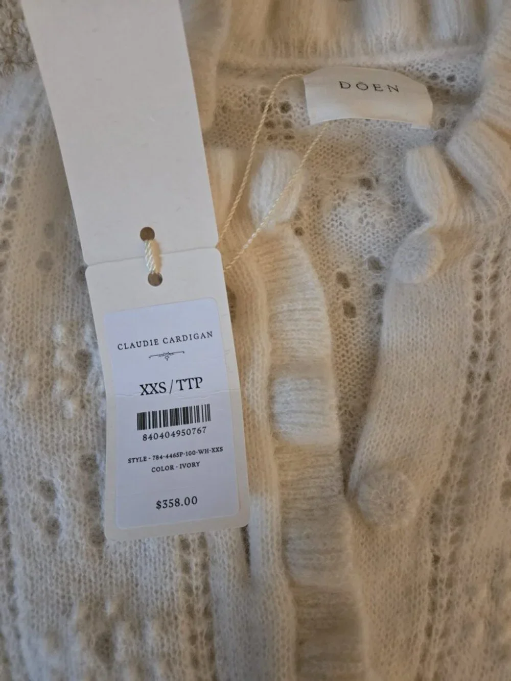 Doen Cardigan XXS - Picture 2 of 3